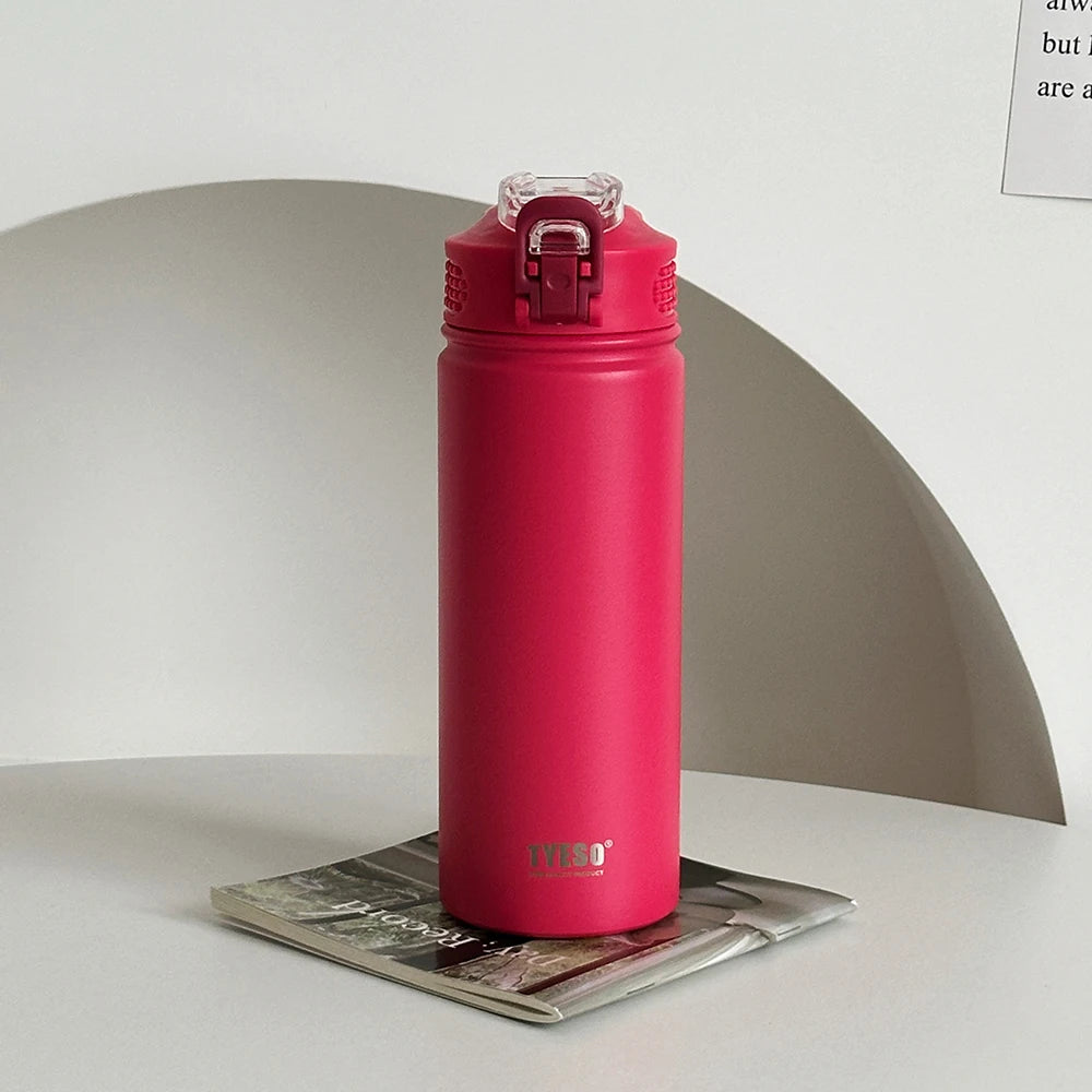 TYESO Stainless Steel Thermos Water Bottle – Keeps Drinks Hot & Cold