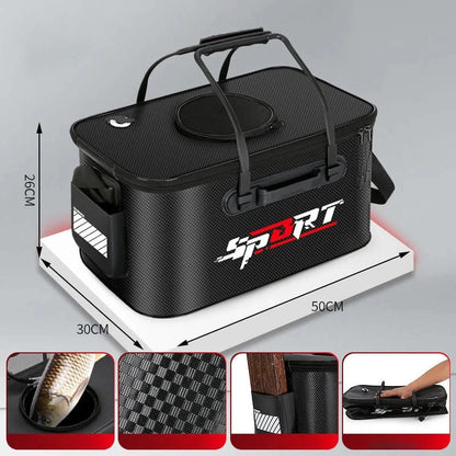 Foldable Fishing Bucket for Portable Water Storage