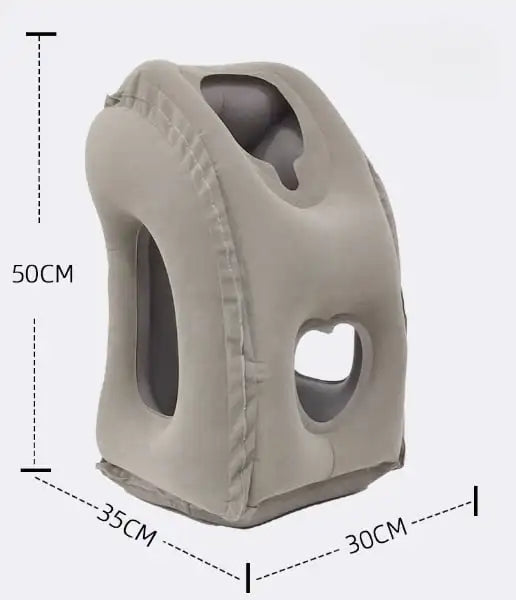 Inflatable Travel Pillow with Chin Support Comfort