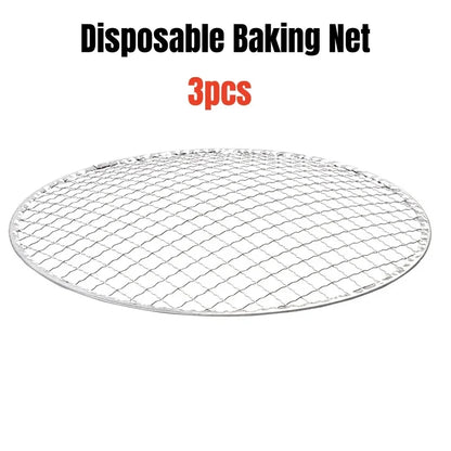 Portable Round Barbecue Stove – Removable Grilling Net