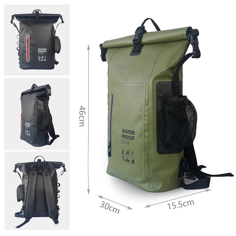 Waterproof Dry Bag Backpack 30L Keeps Gear Dry