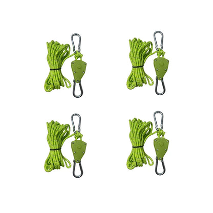 Reflective Tent Guy Lines with Tensioners for Wind Stability