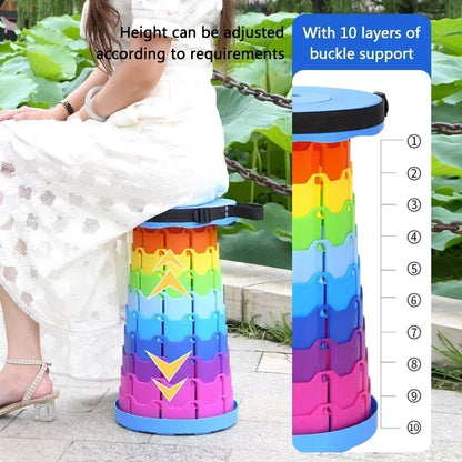Portable Collapsible Camping Stool for Easy Outdoor Seating