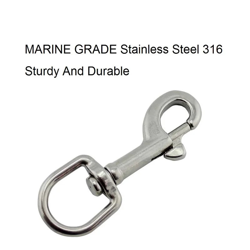 Stainless Steel Carabiner Clip Set Durable Quick Attach