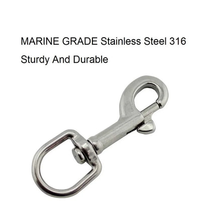 Stainless Steel Carabiner Clip Set Durable Quick Attach
