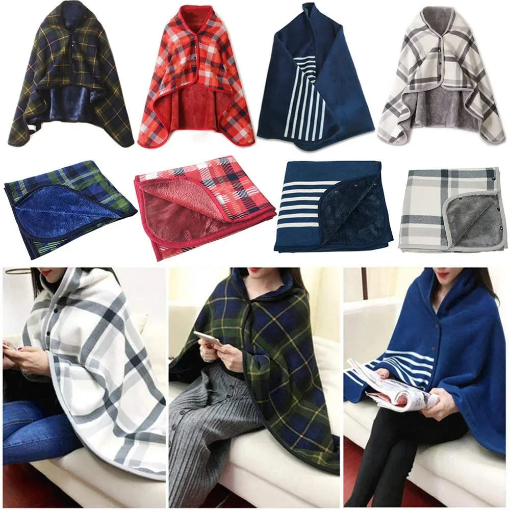 Travel Blanket Shawl – Soft Warm Outdoor Comfort