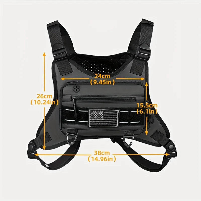 Tactical Running Vest – Waterproof Chest Bag for Sports