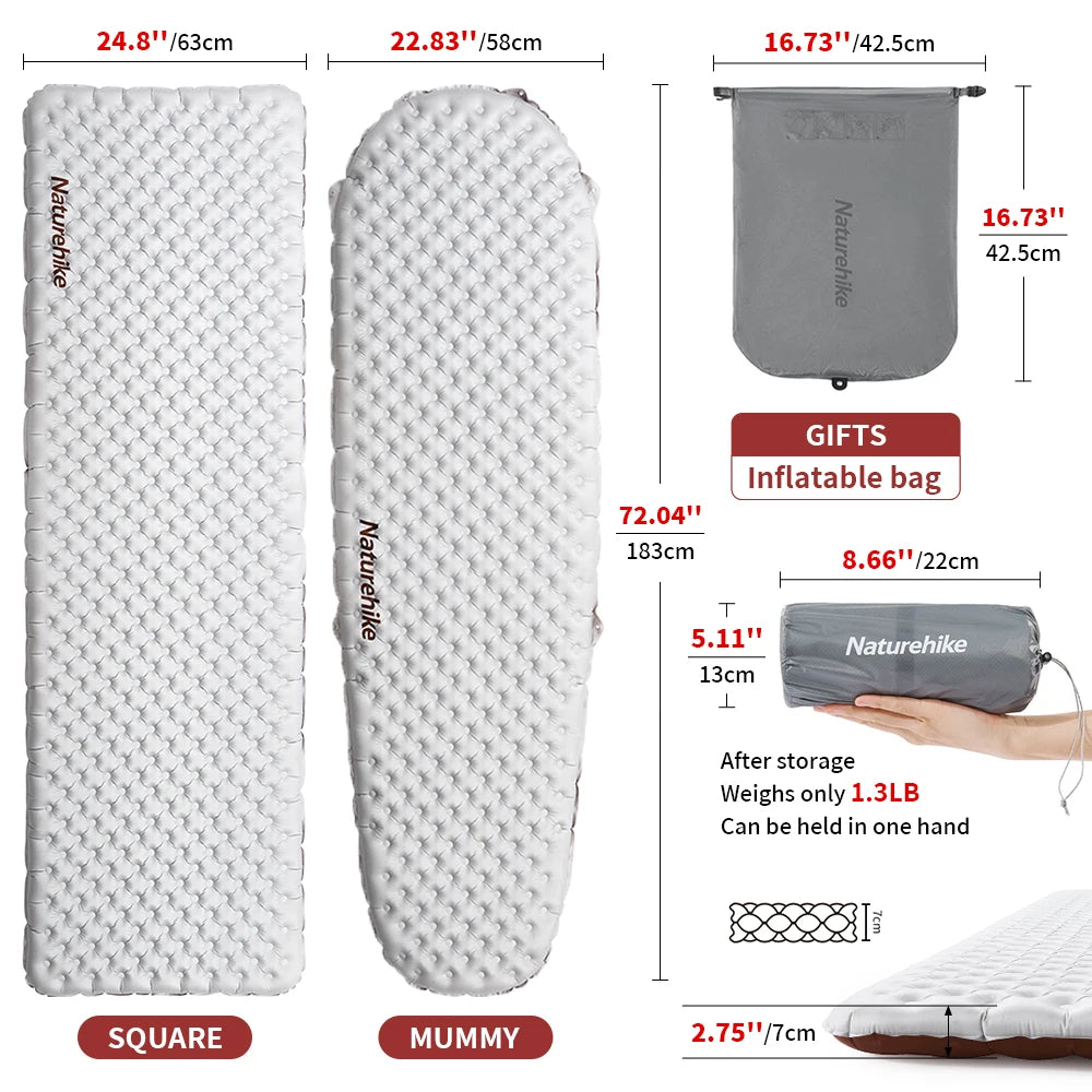 Inflatable Camping Sleeping Pad for Warm Comfortable Sleep