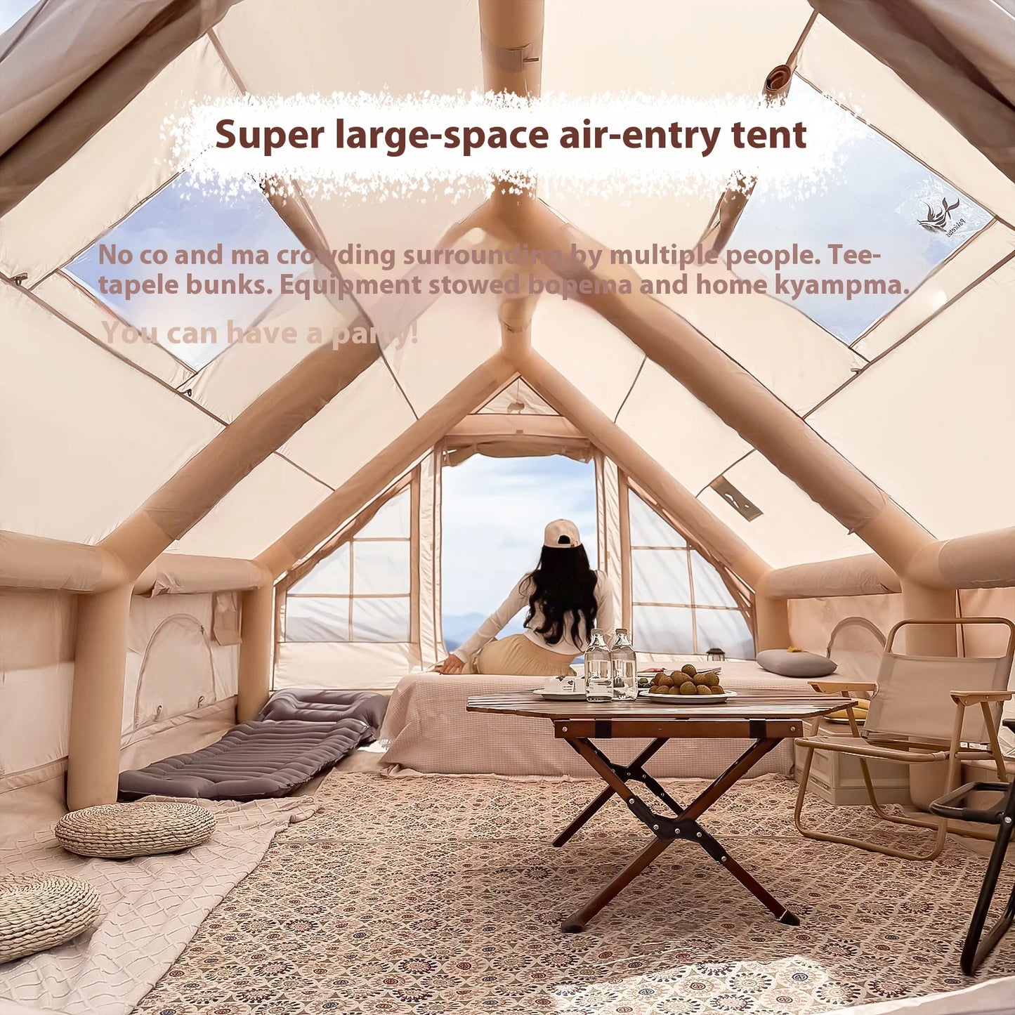 Inflatable Camping Tent for Families Easy Setup Comfort