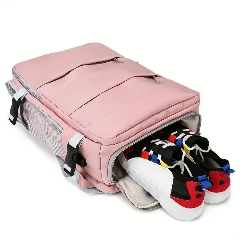 Travel Backpack with Shoe Compartment & Wet-Dry Storage