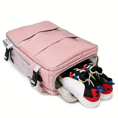 Travel Backpack with Shoe Compartment & Wet-Dry Storage