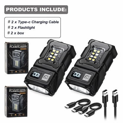 Magnetic USB Rechargeable Work Light for Camping & Repairs