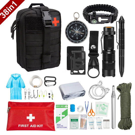 38-in-1 Survival First Aid Kit – Complete Emergency Gear