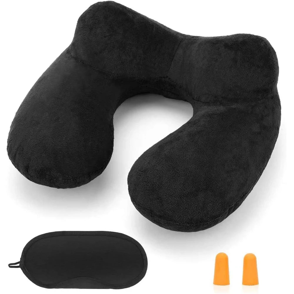 Inflatable Travel Pillow for Neck Support & Compact Comfort