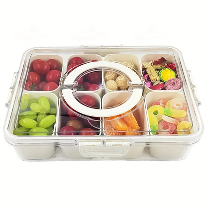 4/8 Grid Snack Box – Portable Food Storage Organizer