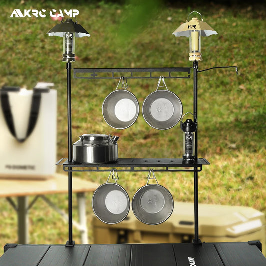 Camping Storage Shelf Lightweight Table Organizer
