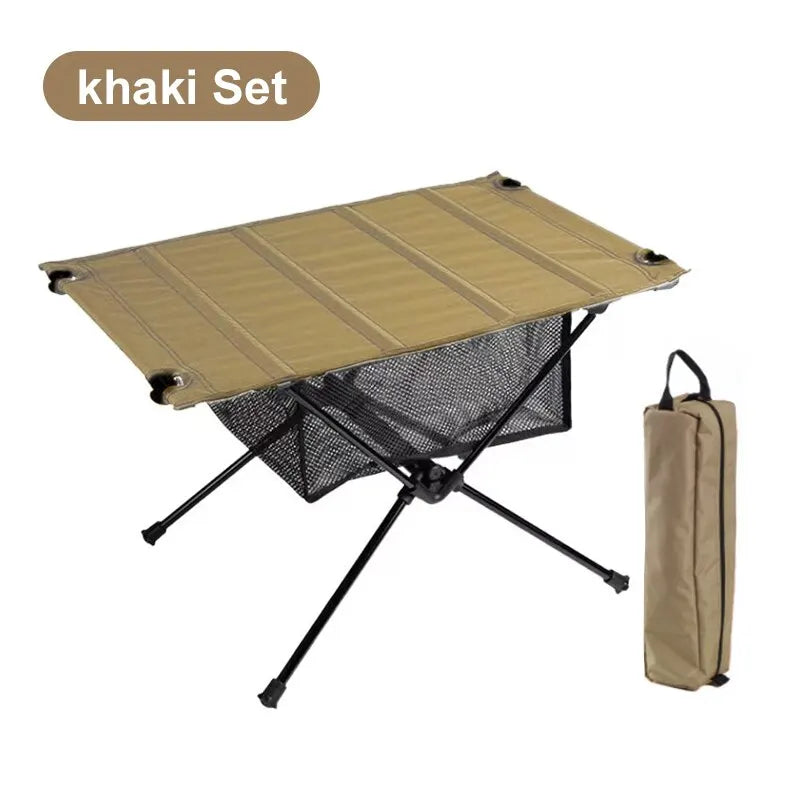 Roll-Up Camping Table – Ultralight Portable Setup