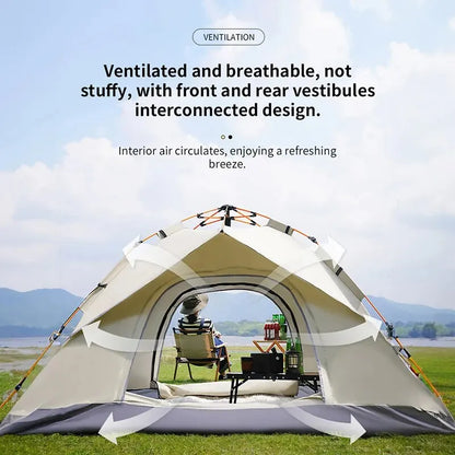Fully Automatic Folding Tent for 3-4 People – Quick Setup & Rainproof