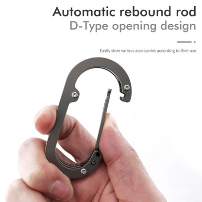 Titanium Alloy Carabiner – Heavy-Duty Backpack Hook