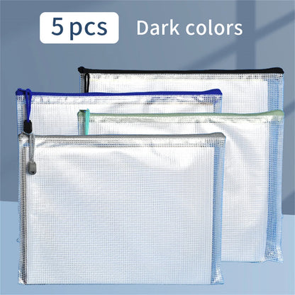 A4 Zipper Storage Bags – Waterproof Multi-Purpose Organizer