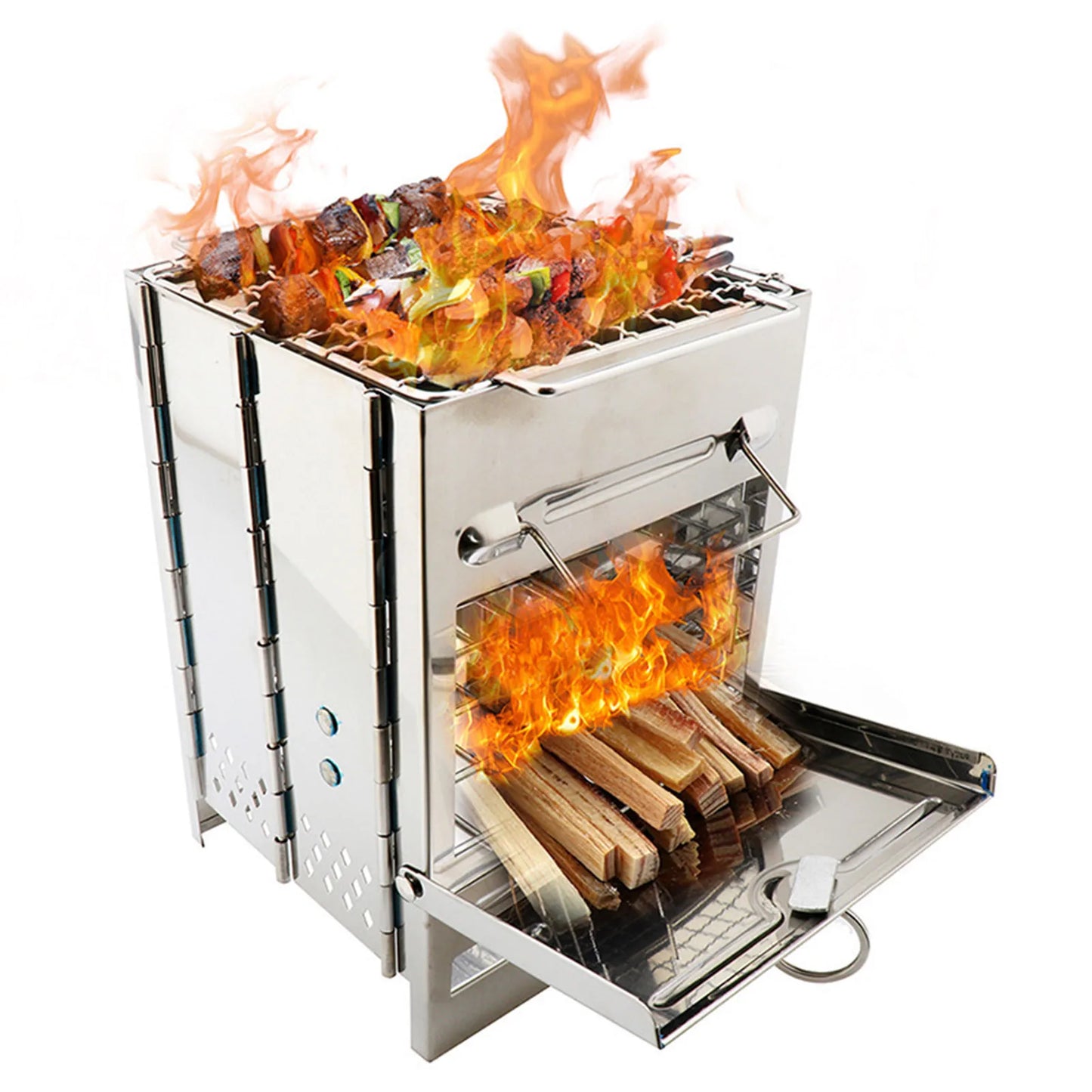 Portable Wood Camping Stove – Foldable Lightweight Grill