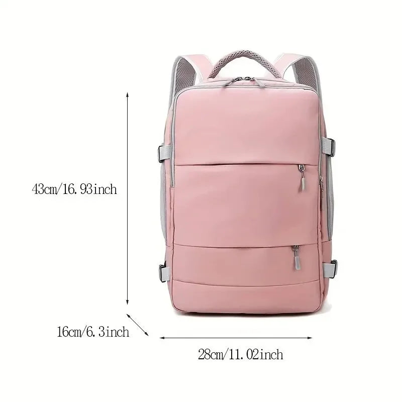 Travel Backpack with Shoe Compartment & Wet-Dry Storage