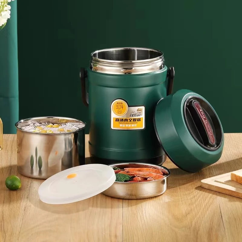 Stainless Steel Insulated Lunch Box Leakproof Large Capacity