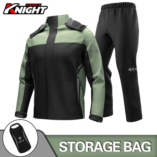 Waterproof Motorcycle Rain Suit for All-Weather Riding