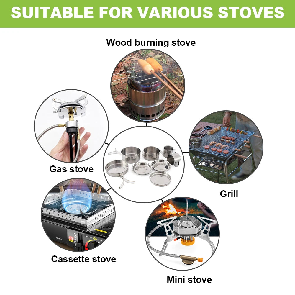 Camping Cookware Set for Easy Outdoor Cooking