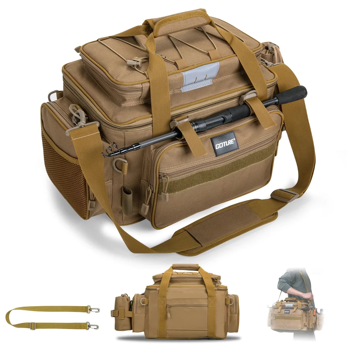 Fishing Tackle Storage Bag – Waterproof Large Capacity