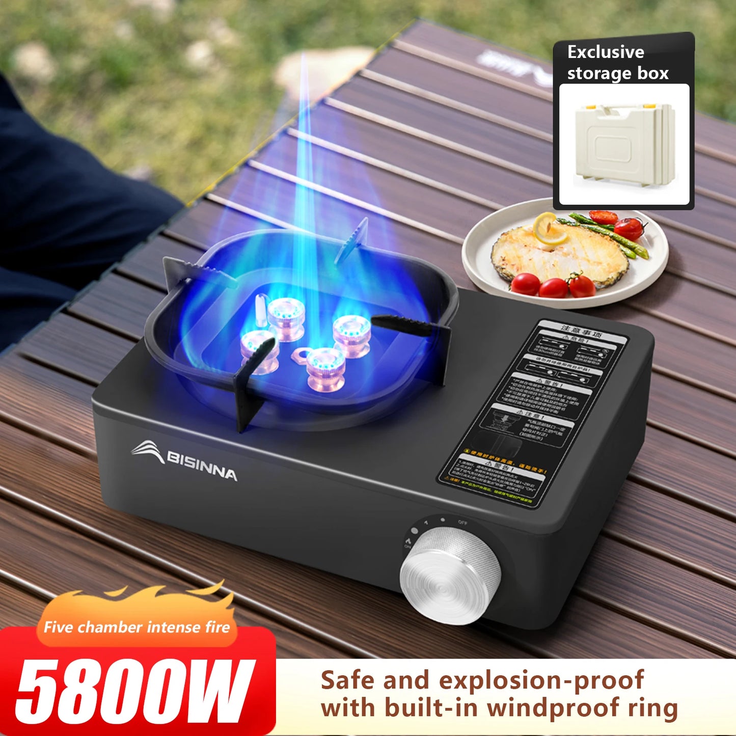 Portable Camping Gas Stove for Fast Outdoor Cooking