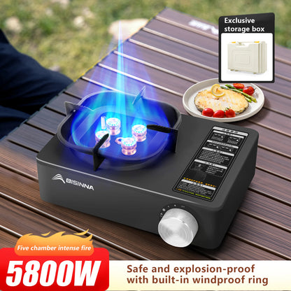 Portable Camping Gas Stove for Fast Outdoor Cooking