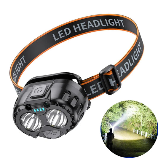Outdoor Headlamp USB Rechargeable 250lm Bright Light