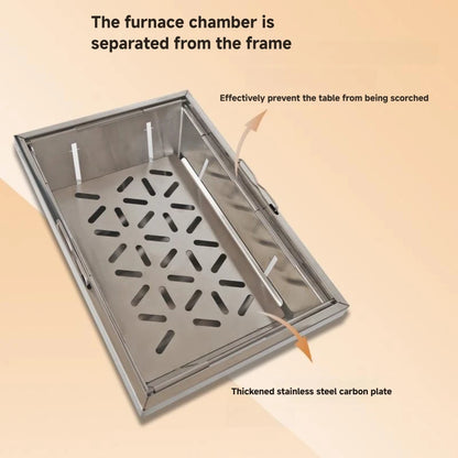 Portable Charcoal BBQ Grill – Foldable Camping Stove