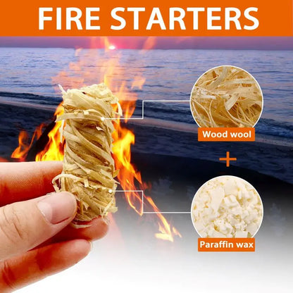 Natural Fire Starter for Camping & Fireplace