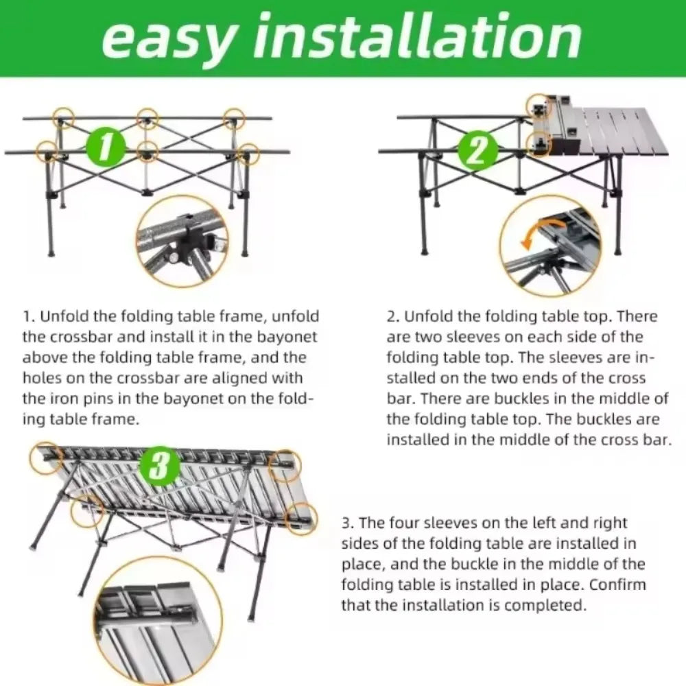 Folding Camping Table with Carry Bag – Portable & Stable