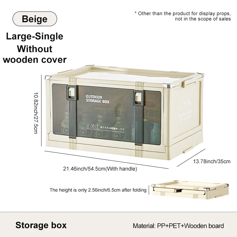 Foldable Camping Storage Box with Lid for Easy Organization