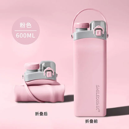 600ml Collapsible Water Bottle – Safe & Portable for Outdoors