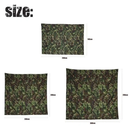 Camouflage Shelter Tarp – Lightweight Waterproof Sunshade