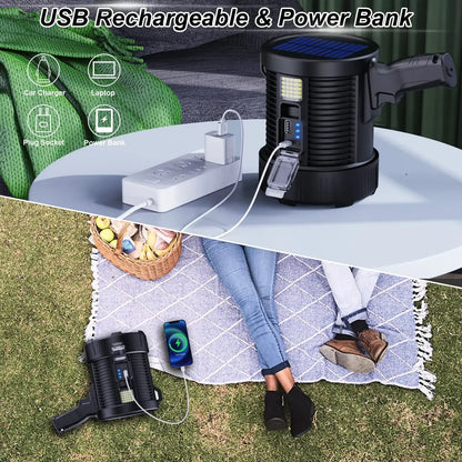 Rechargeable Spotlight 900000 Lumens Super Bright Handheld LED