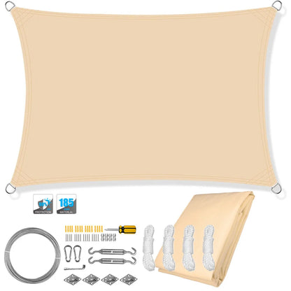 Waterproof Sun Shade Sail Canopy for Outdoor Patio