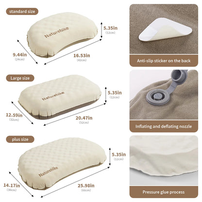 Camping Inflatable Pillow for Neck & Lumbar Support
