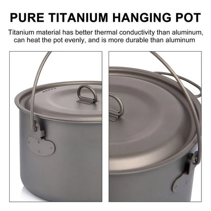 Titanium Camping Cookware Set – Lightweight Outdoor Cooking