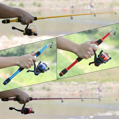 Telescopic Fishing Rod Kit with Spinning Reel & Baits