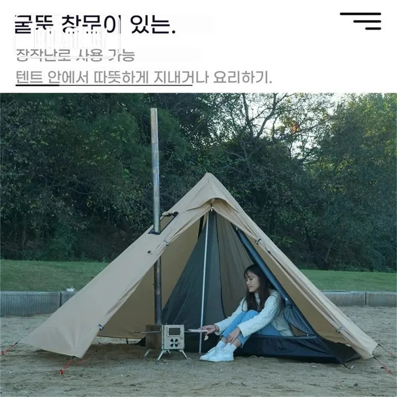 Hot Tent with Stove Jack Ultralight 1 Person Shelter