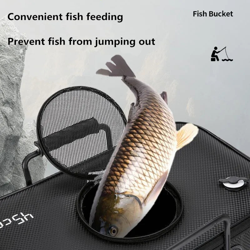 Foldable Fishing Bucket for Portable Water Storage