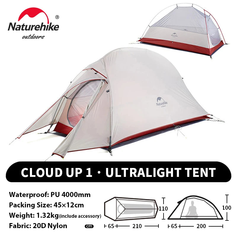 Ultralight Camping Tent Waterproof 2 Person Hiking Shelter