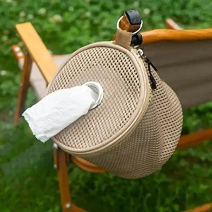 Camping Toilet Paper Holder Portable Hanging Organizer