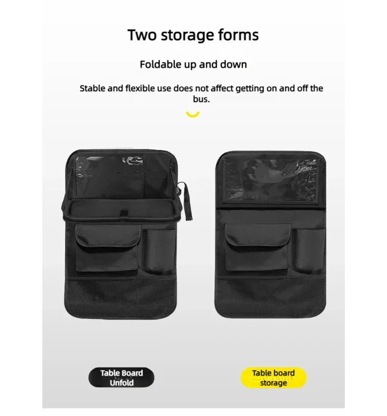 Car Seat Back Organizer – Multi Pocket Travel Storage