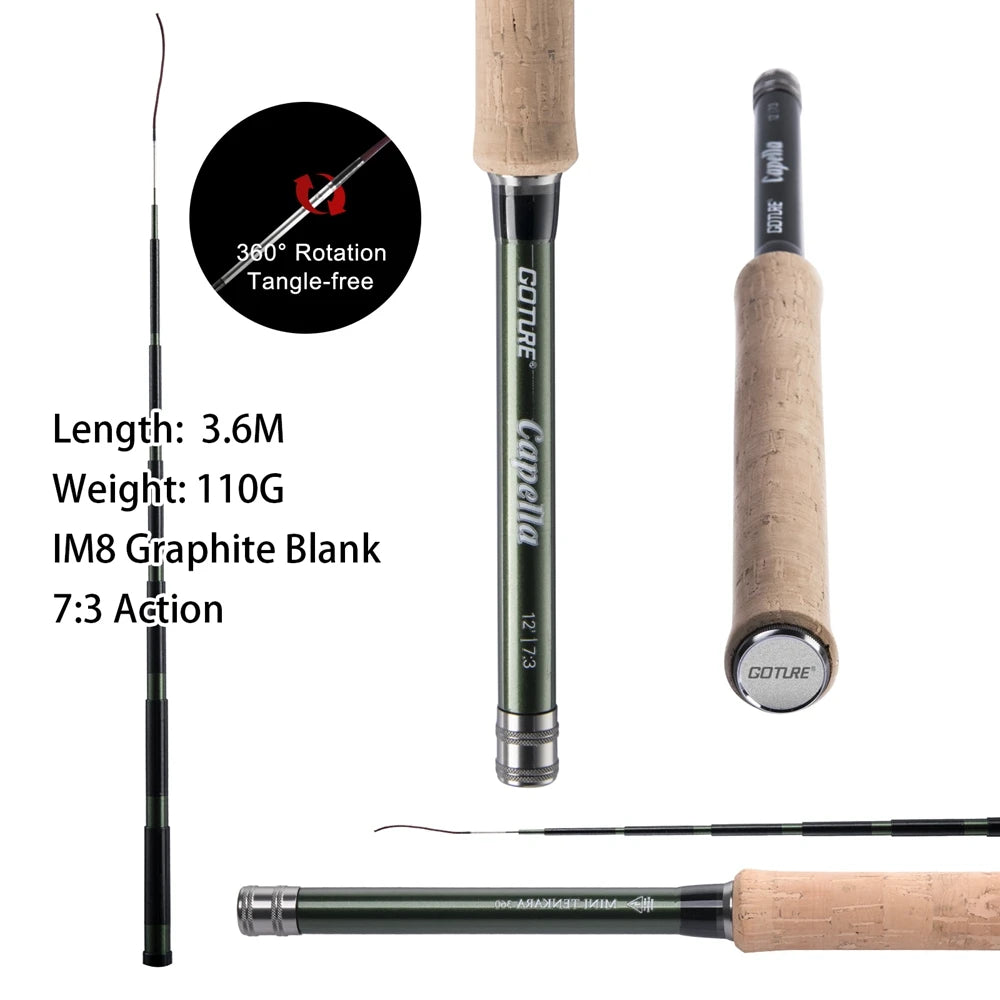 Tenkara Fly Fishing Rod Combo – Ultralight Carbon Fiber